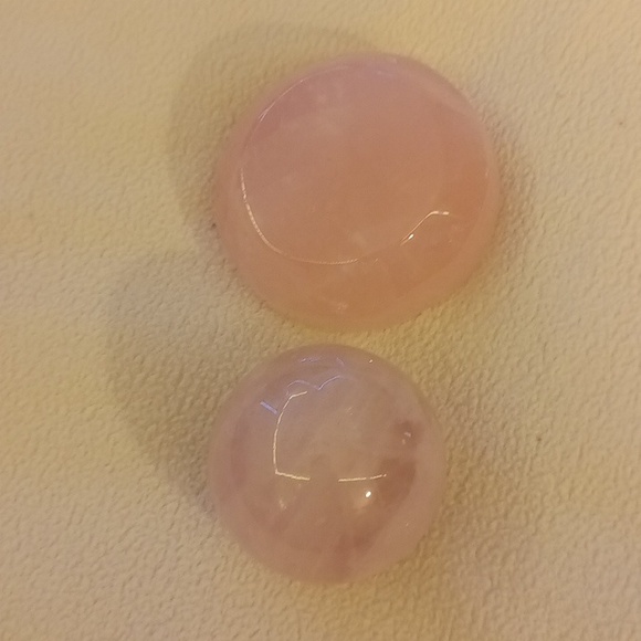 Rose quartz two piece paper weight - Picture 3 of 4